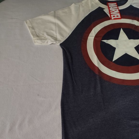Mens Crew Neck Short Sleeve Captain America Big and Tall SIZE LT - Picture 4 of 11